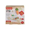 Fisher-Price Wooden Kitchen Pots and Pans Set 19 Piece Pretend Play Cooking Toy for Preschoolers Ages 3 and Up