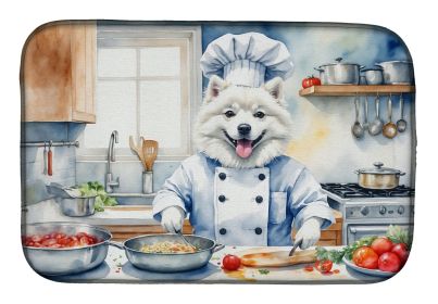 American Eskimo The Chef Dish Drying Mat Absorbent Dish Drying Mat Pad for Kitchen Counter Dish Drainer Mat for Countertop, 14 x 21", Multicolor