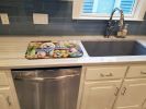 Decorating Easter Coton de Tulear Dish Drying Mat Absorbent Dish Drying Mat Pad for Kitchen Counter Dish Drainer Mat for Countertop, 14 x 21"
