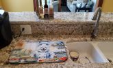 American Eskimo The Chef Dish Drying Mat Absorbent Dish Drying Mat Pad for Kitchen Counter Dish Drainer Mat for Countertop, 14 x 21", Multicolor