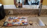 Chow Chow The Chef Dish Drying Mat Absorbent Dish Drying Mat Pad for Kitchen Counter Dish Drainer Mat for Countertop, 14 x 21", Multicolor