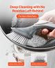 VEVOR Soap Dispensing Dish Brush, Kitchen Scrub Brushes with 3 Brush Heads, Dish Cleaning Brushes with PP Handle and Curved Bristles, Ideal for Pots