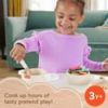Fisher-Price Wooden Kitchen Pots and Pans Set 19 Piece Pretend Play Cooking Toy for Preschoolers Ages 3 and Up