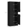 HOMCOM 71" Kitchen Pantry Storage Cabinet with Drawer and Adjustable Shelf, Freestanding Tall Kitchen Pantry, Distressed Black