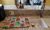 Lots of German Shepherd Dish Drying Mat Absorbent Dish Drying Mat Pad for Kitchen Counter Dish Drainer Mat for Countertop, 14 x 21", Multicolor