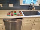Lots of Airedale Terrier Dish Drying Mat Absorbent Dish Drying Mat Pad for Kitchen Counter Dish Drainer Mat for Countertop, 14 x 21", Multicolor