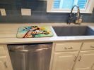 Giraffe Dish Drying Mat Absorbent Dish Drying Mat Pad for Kitchen Counter Dish Drainer Mat for Countertop, 14 x 21", Multicolor