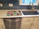 Lots of Tricolor Sheltie Dish Drying Mat Absorbent Dish Drying Mat Pad for Kitchen Counter Dish Drainer Mat for Countertop, 14 x 21", Multicolor