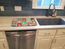 Lots of Fawn Pembroke Corgi Dish Drying Mat Absorbent Dish Drying Mat Pad for Kitchen Counter Dish Drainer Mat for Countertop, 14 x 21", Multicolor