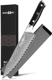 Kegani Meat Cleaver Knife 7 Inch  Butcher Knife (Option: Chef Knife-Silver Knight Series)